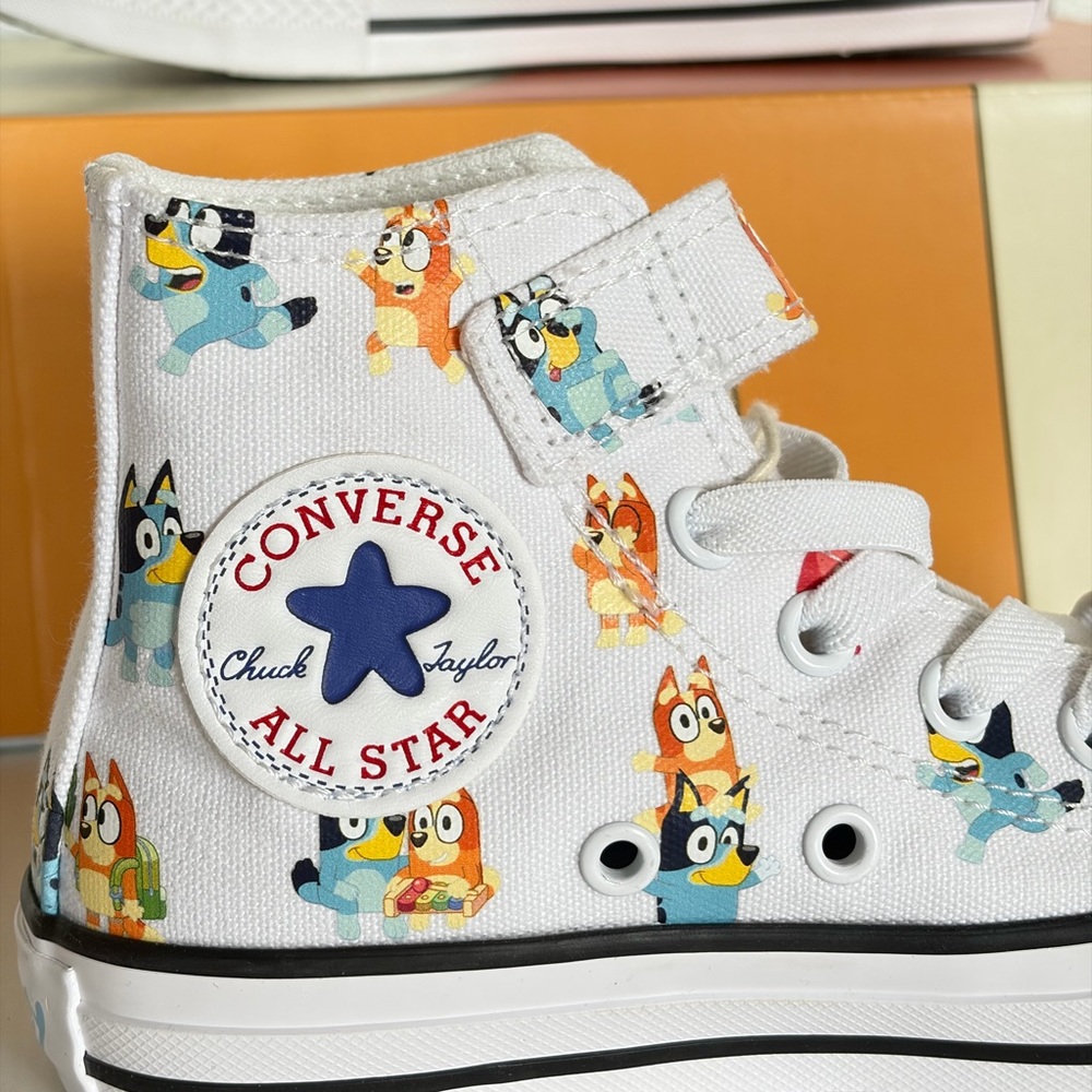 NEW Bluey x Converse Chuck Taylor High Tops - Youth Size 11 | Limited Edition - Picture 2 of 10